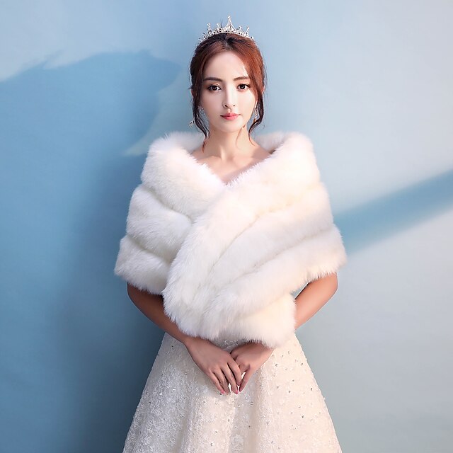  Faux Fur Wedding / Party / Evening Women's Wrap With Capelets