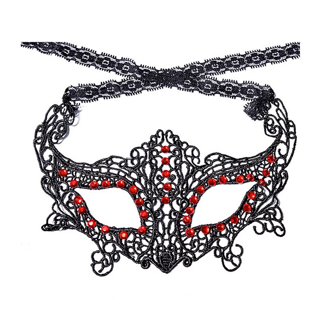  Halloween-Masken Urlaubsrequisiten Sexy Maske mit Spitze Spielzeuge Neuheit Spitze Zum Gruseln Stücke Damen Geschenk