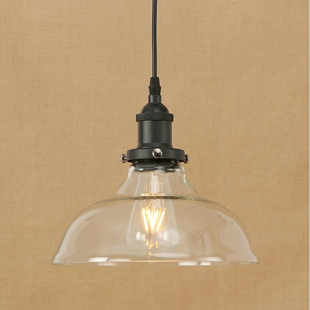  25 cm Lamp Inbegrepen / Oogbescherming / ontwerpers Plafond Lichten & hangers Metaal Glas kom Galvanisch verzilveren Retro 200-240V / 110-120V