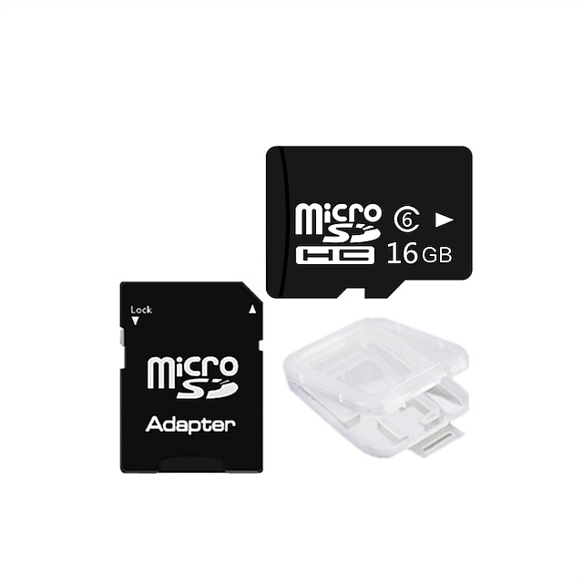  Formigas 16gb classe 6 microsdhc tf cartão de memória e microsdhc para sdhc adaptador cartão protetor caixa