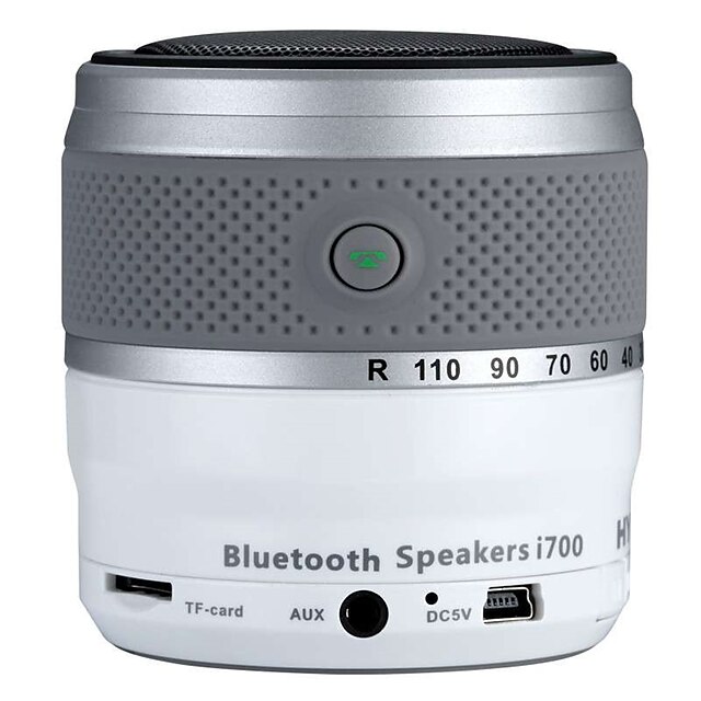  i700 Pro FM Hordozható rádió MP3 lejátszó / Bluetooth SD-kártya Világvevõ Fekete / Ezüst