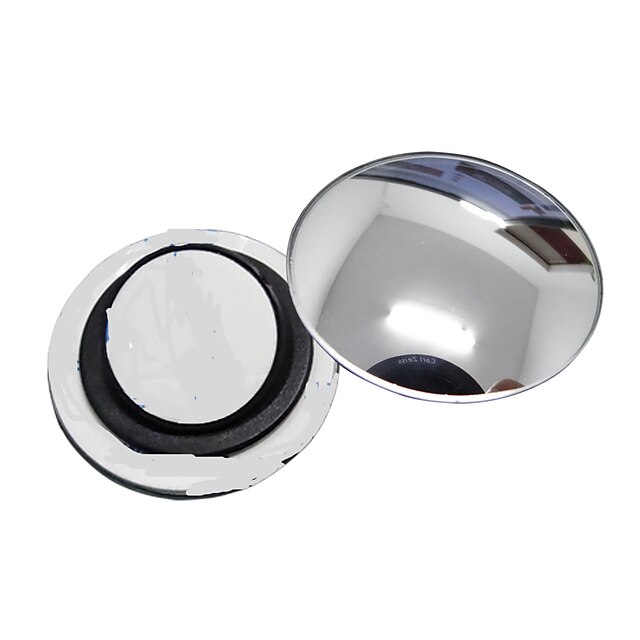  ziqiao 1 PC Auto-Rückspiegel kleinen runden Spiegel Weitwinkel einstellbare optische konvexe Oberfläche mit rotierenden Basis