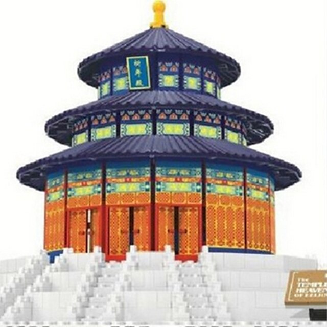  WAN GE Blocos de Construir Brinquedos de Montar Tijolos de construção Construções Famosas Arquitetura Chinesa templo do Céu Fun & Whimsical Brinquedos de construção Brinquedos Dom / 14 anos +