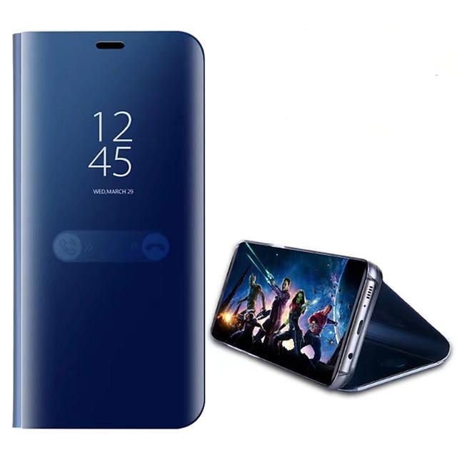 telefono Custodia Per Samsung Galaxy Integrale J7 Prime J7 J5 Prime J5 J3 Con supporto Placcato A specchio Tinta unita Resistente PC
