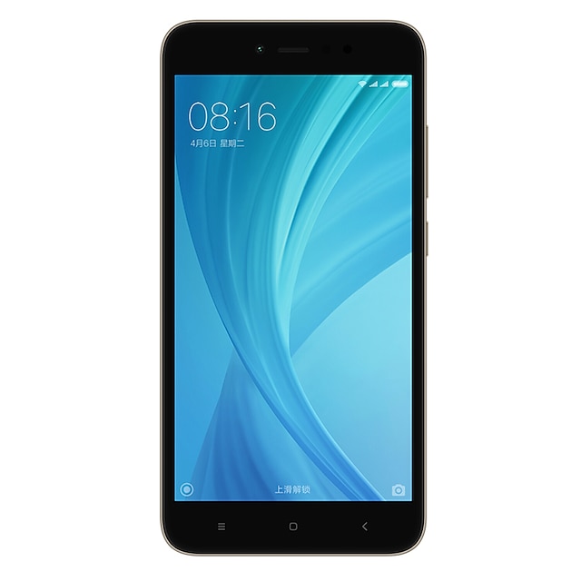  Xiaomi REDMI NOTE 5A Global Version 5.5 pulgada pulgada Smartphone 4G (2GB + 16GB 13 mp Qualcomm Snapdragon 425 3080 mAh mAh) / 1280x720 / Quad Core / FDD (2100MHz B1) / FDD (1800MHz B3)