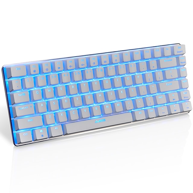  AJAZZ Med ledning RGB bakgrunnsbelysning blå brytere 82 mekanisk tastatur bakgrunnsbelyst Programmerbar