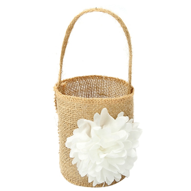  Flower Basket Linen 8 1/3