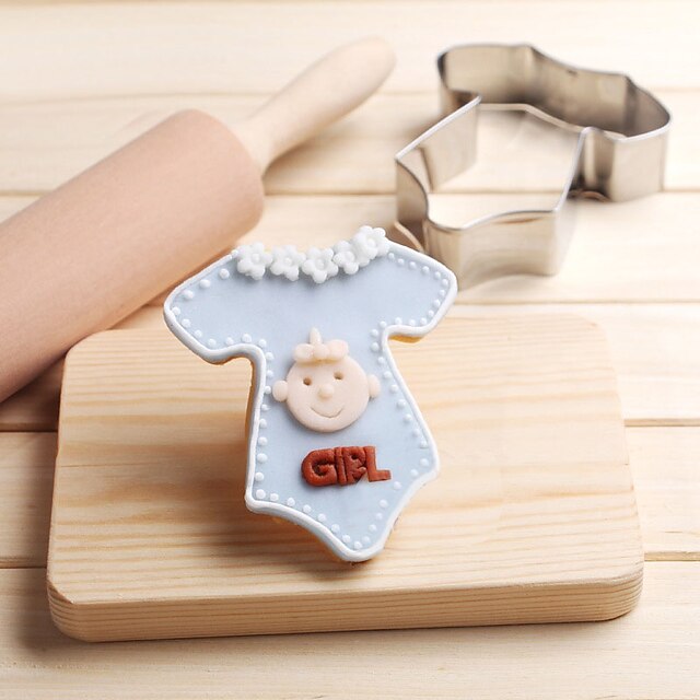  Baby Clothes Cookies Cutter Stainless Steel Biscuit Cake Mold Kitchen Baking Tools