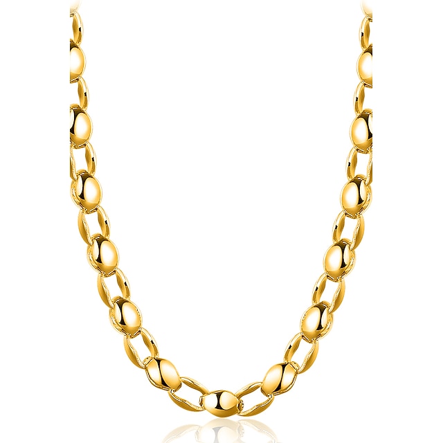  Chain Necklace Geometrical Ladies Cross Rock Gothic Gold Plated Gold Necklace Jewelry For Christmas Party Holiday Going out Club
