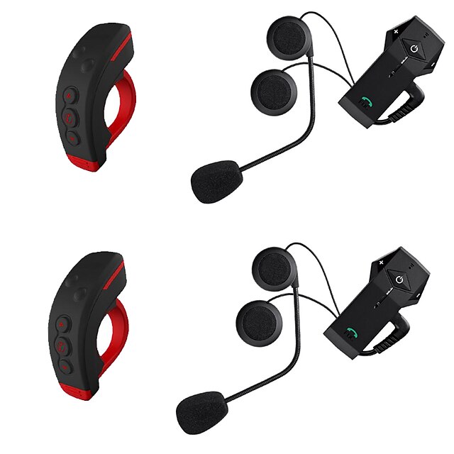  Moottoripyörä V4.2 Bluetooth kuulokkeet Korva roikkuu tyyli Kauko-ohjain