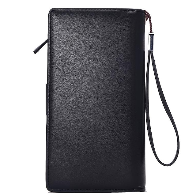  Men's Bags PU Leather Wallet Checkbook Wallet Shopping Formal Office & Career Black Coffee