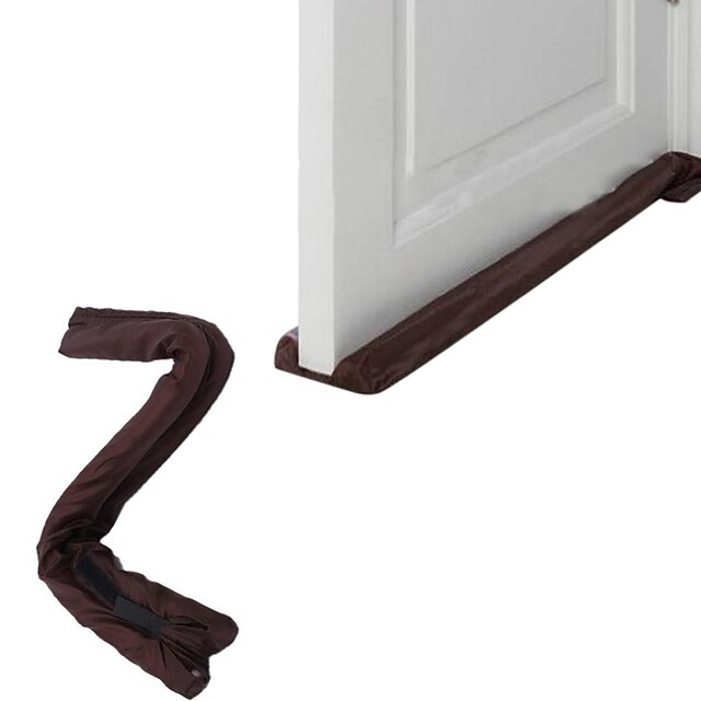  Twin Door Draft Dodger Guard Stopper Energy Saving Protector Dustproof Doorstop Home