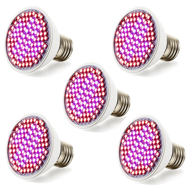  5pcs 4.5 W 3.5 W Growing Light Bulb 800-850LM E26 / E27 106 LED Beads SMD 2835 Red Blue 100-240 V 85-265 V / RoHS / FCC
