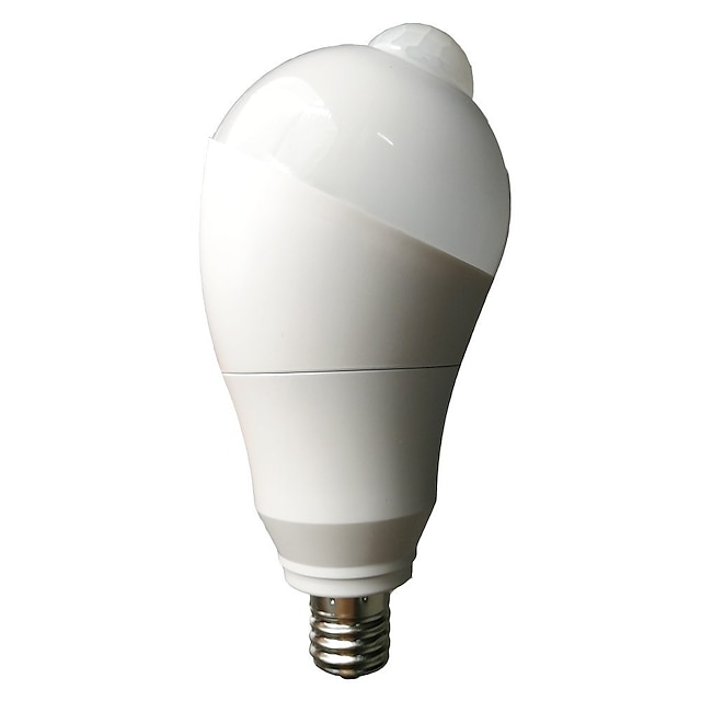  1pç 5 W Lâmpada de LED Inteligente 500 lm E26 / E27 10 Contas LED SMD 5730 Sensor Sensor infravermelho Controle de luz Branco Quente Branco Frio 85-265 V / 1 pç / RoHs