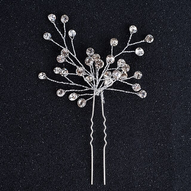  Alloy Headwear / Hair Pin with Floral 1pc Wedding / Special Occasion / Halloween Headpiece