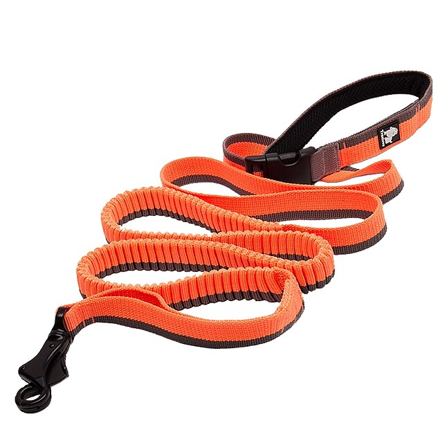  Dog Leash Anti-Slip Reflective Breathable Safety Solid Colored Polyester Mesh Nylon Black Yellow Red Orange