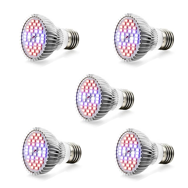  5pcs 7 W Growing Light Bulb 800-1200 lm E14 GU10 E27 40 LED Beads SMD 5730 Warm White White Red 85-265 V / 5 pcs / RoHS / FCC