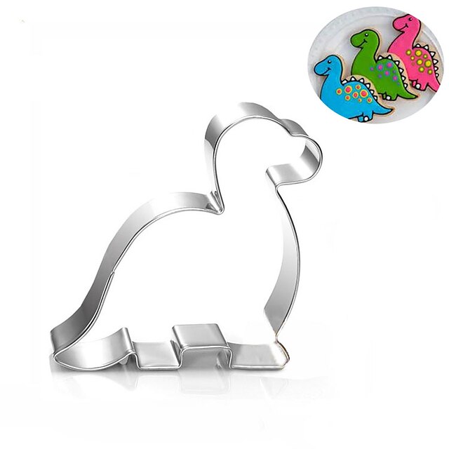  Dinosaur Cookies Cutter Stainless Steel Biscuit Cake Mold Kitchen Baking Tools