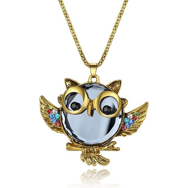  Pendant Necklace Women's Synthetic Diamond Animal Classic Fashion Gold Necklace Jewelry for Party Gift Daily Evening Party Stage