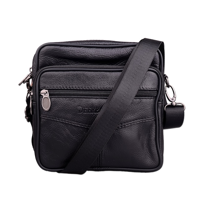  Men's Bags PU Leather Shoulder Messenger Bag Crossbody Bag Outdoor Office & Career Black Brown
