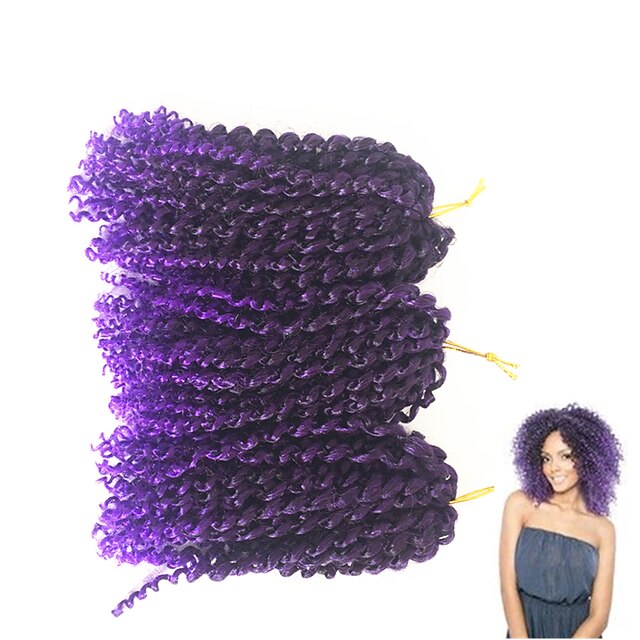  Braiding Hair Jerry Curl Curly Braids 100% kanekalon hair / Kanekalon Hair Braids 100% kanekalon hair / There are 3 bundles in a package. Normally, 5 to 6 bundles are enough for a full head.