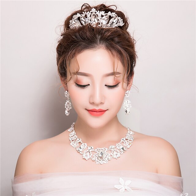  Gemstone & Crystal / Tulle / Rhinestone Tiaras / Headpiece with Crystal / Feather 1 Wedding / Special Occasion / Birthday Headpiece