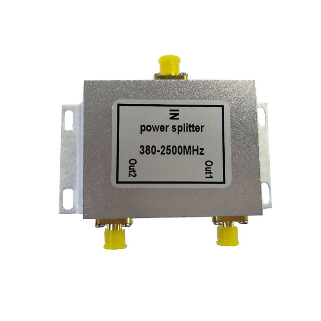  Power divider 2 uitgangen gps signaalverdeler mobiele telefoon signaalverdeler wifi signaalverdeler 380--2500mhz signaalverdeler