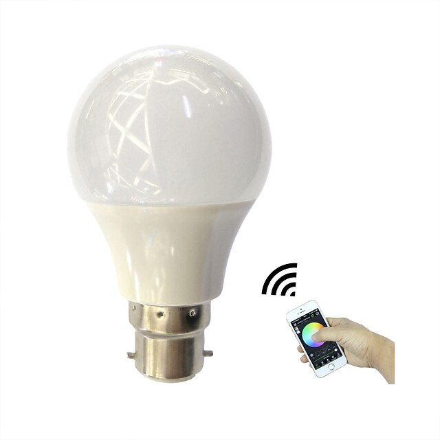  4.5 W Ampoules LED Intelligentes 350 lm B22 3 Perles LED LED Haute Puissance Contrôle de l'APP Bluetooth RVB + chaud 110-240 V / 1 pièce