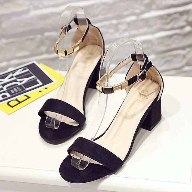 block heel comfort sandals