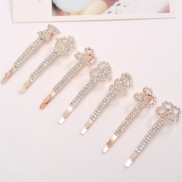  Alfinetes Acessórios de cabelo Strass perucas Acessórios Mulheres 10pcs pçs 1-4 polegadas cm Dia a Dia / Diário Metálico / Clássico Cristal