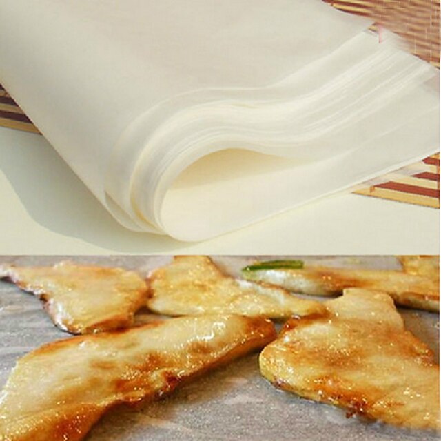  10 pcs antiaderente folha de papel de cozimento esteira de papel de silicone para churrasco ferramentas de cozinha 30 * 20 cm
