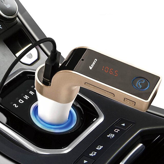  G7 V3.0 車のハンズフリー FMトランスミッタ / USB Port 車載
