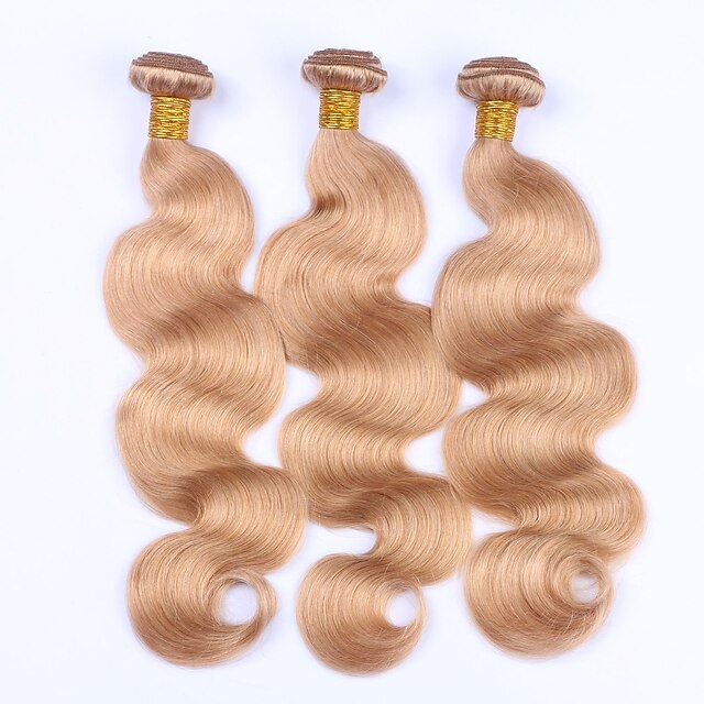  Hair Weaves Malaysian Hair Body Wave Human Hair Extensions Human Hair Precolored Hair Weaves / Medium Length