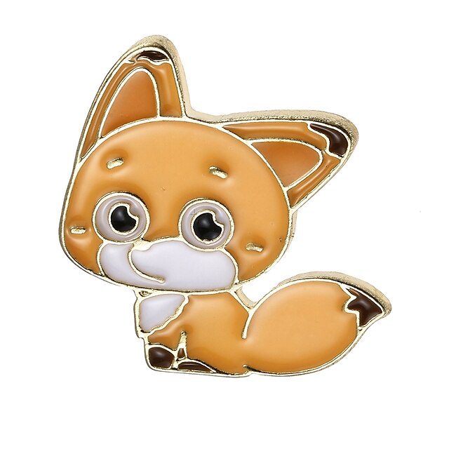  Women's Geometric Brooches - Fox, Animal Classic Brooch Assorted Color For Party / Graduation