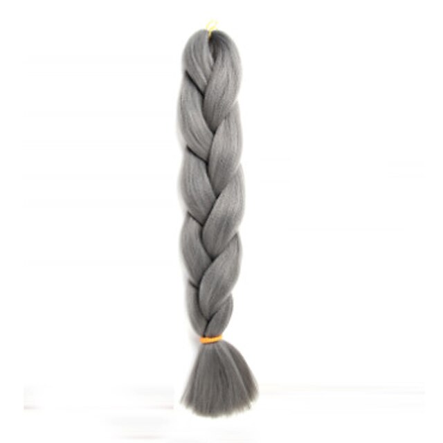  Tranças de cabelo em crochê Tranças Jumbo Trança Box Braids Cabelo Sintético Cabelo para Trançar 1 unidade / pacote 3 raízes