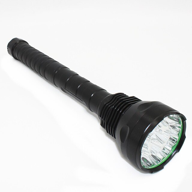 ANOWL LED-Ficklampor 8000 lm LED LED 15 utsläpps 5 Belysning läge Bärbar Slitsäker Camping / Vandring / Grottkrypning Polis / Militär Jakt / Aluminiumlegering / IPX-4
