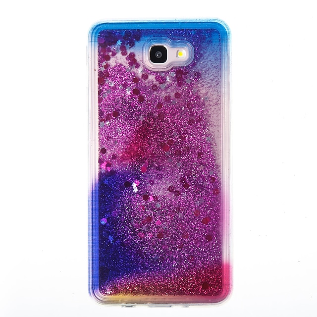  Custodia Per Samsung Galaxy J7 Prime / J7 (2017) / J7 (2016) Liquido a cascata Per retro Glitterato Morbido TPU