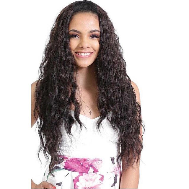  Remy Human Hair Glueless Lace Front 360 Frontal Lace Front Wig with Baby Hair style Brazilian Hair Wavy Wig 150% 180% Density Natural Hairline 100% Hand Tied Women's Medium Length Long Human Hair