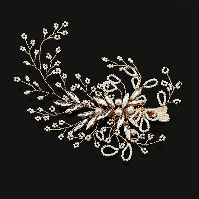  Imitation Pearl / Rhinestone / Alloy Flowers / Hair Clip / Hair Claws with 1 Wedding / Special Occasion / Birthday Headpiece