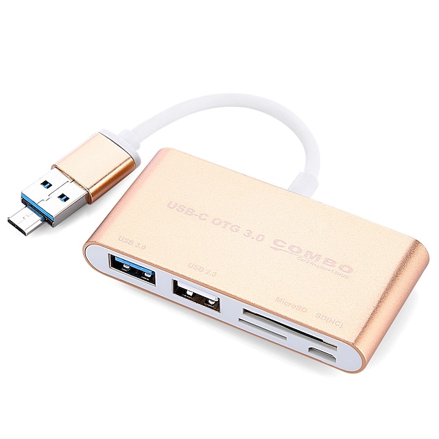  5 USB Hub USB 3.0 / Micro USB 2.0 USB 2.0 / USB 3.0 / Micro USB 2.0 With Card Reader(s) / Ultra Slim / OTG Data Hub