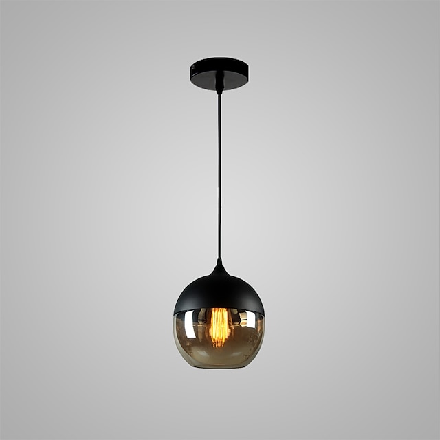 Lights & Lighting Pendant Lights | 1-Light 20 cm Bulb Included / Adjustable / Designers Pendant Light Glass Glass Globe Painted 