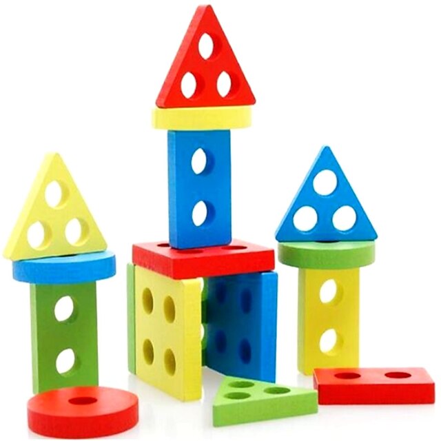  Drewniane puzzle Zabawka edukacyjna Zabawka Sorter kształtów Drewno Dla dzieci Unisex Dla chłopców Dla dziewczynek Zabawki Prezent