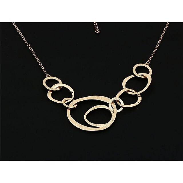  Women's Statement Necklace Personalized Alloy Gold Necklace Jewelry For Gift Daily
