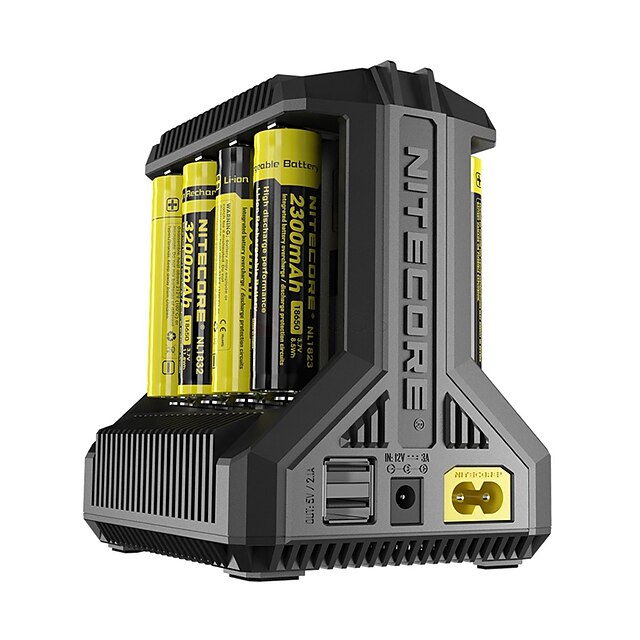  Nitecore Intellicharger i8 Akkumulátor töltő mert Li-on Kempingezés / Túrázás / Barlangászat Hordozható Több funkciós