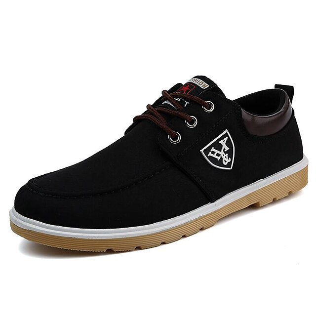  Men's Driving Shoes Spring / Fall Casual Outdoor Office & Career Sneakers Canvas Black / Dark Blue