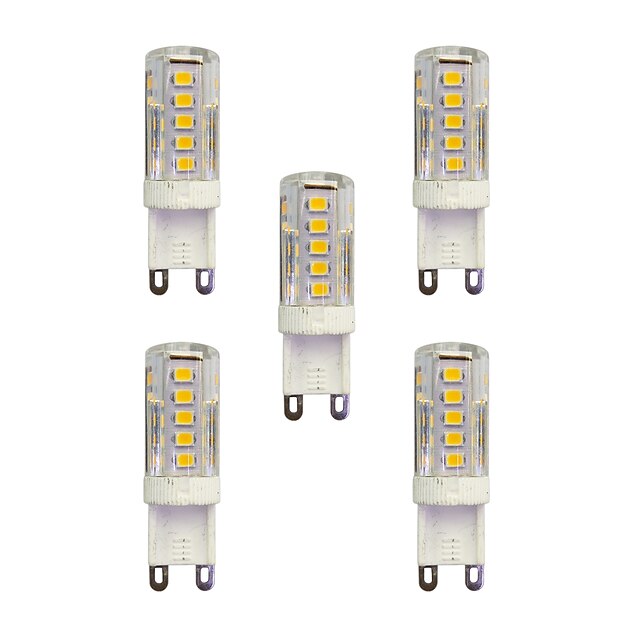  5pcs 2.5 W LED-lamper med G-sokkel 210 lm G9 T 33 LED Perler SMD 2835 Varm hvid Hvid 220-240 V / RoHs