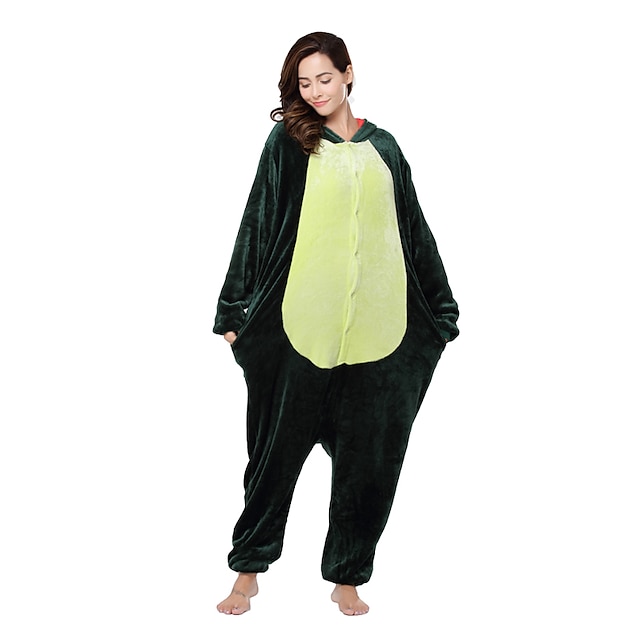 Toys & Hobbies Cosplay & Costumes | Adults Kigurumi Pajamas Dinosaur Animal Onesie Pajamas Coral fleece Green Cosplay For Men an