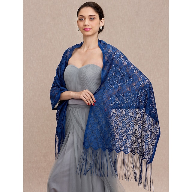  Shawls Lace Wedding / Party / Evening Women's Wrap With Tassel