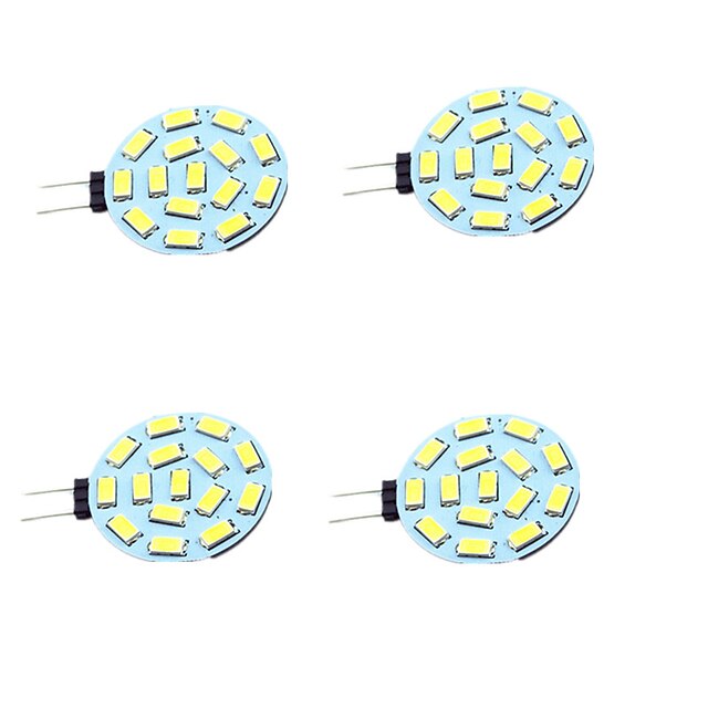 4db 1 W LED betűzős izzók 200 lm G4 T 15 LED gyöngyök SMD 5730 Dekoratív Meleg fehér Hideg fehér 12-24 V / 4 db.