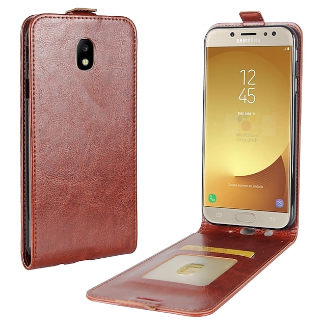  Custodia Per Samsung Galaxy J7 (2017) / J5 (2017) / J5 (2016) Porta-carte di credito / Con chiusura magnetica Integrale Tinta unita Resistente pelle sintetica